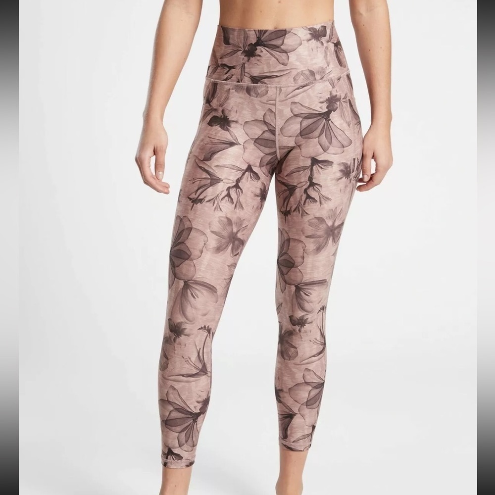 ATHLETA Salutation Stash Pocket II 7/8 Tight - Inner Beauty Hearth Rose